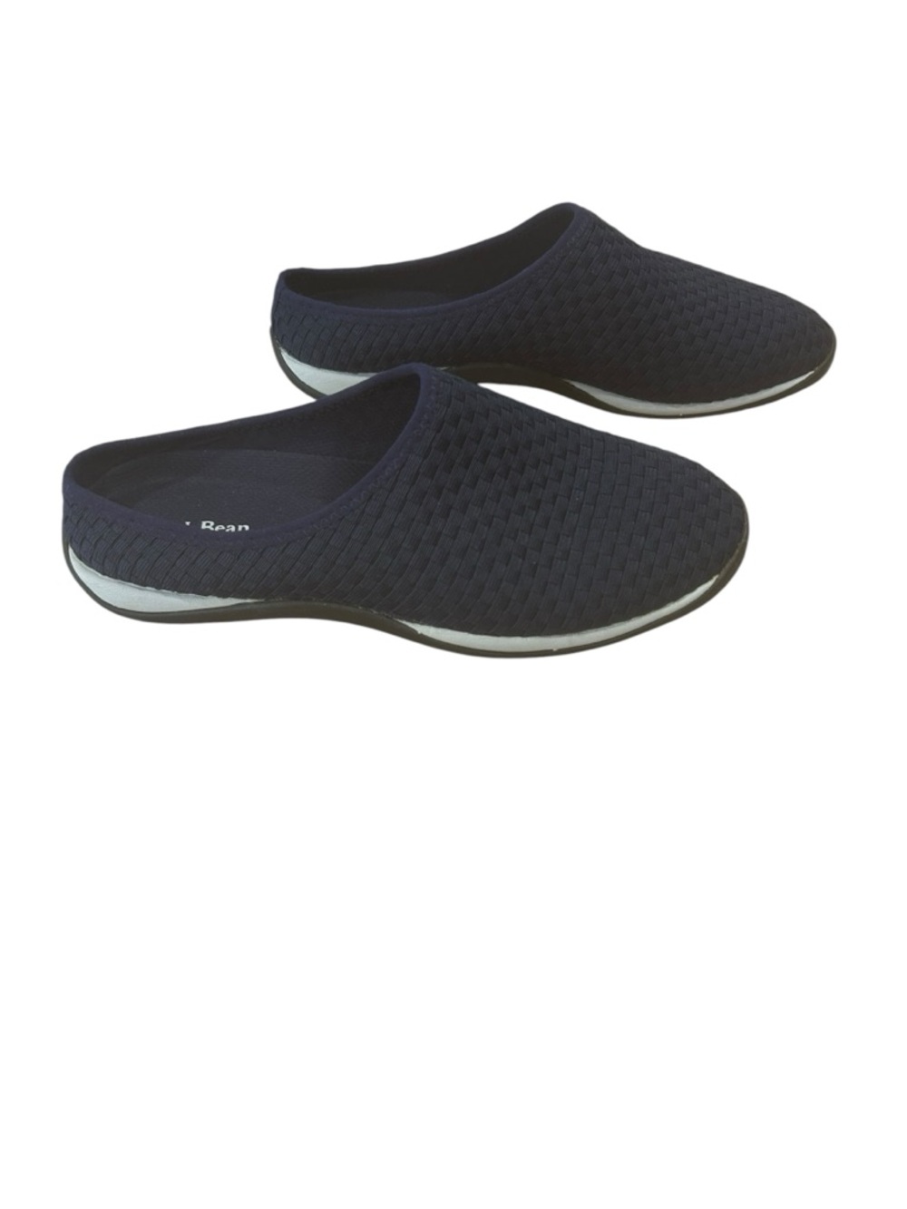 L.L. Bean BeanSport Woven Mule Slides Navy blue womens size 9.5M Comfort Slip On - Picture 4 of 12